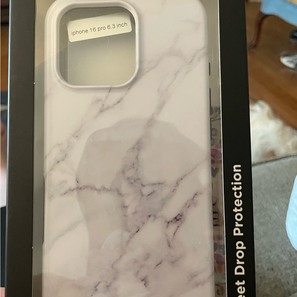 Stylish Marble Case for iPhone 16 Pro